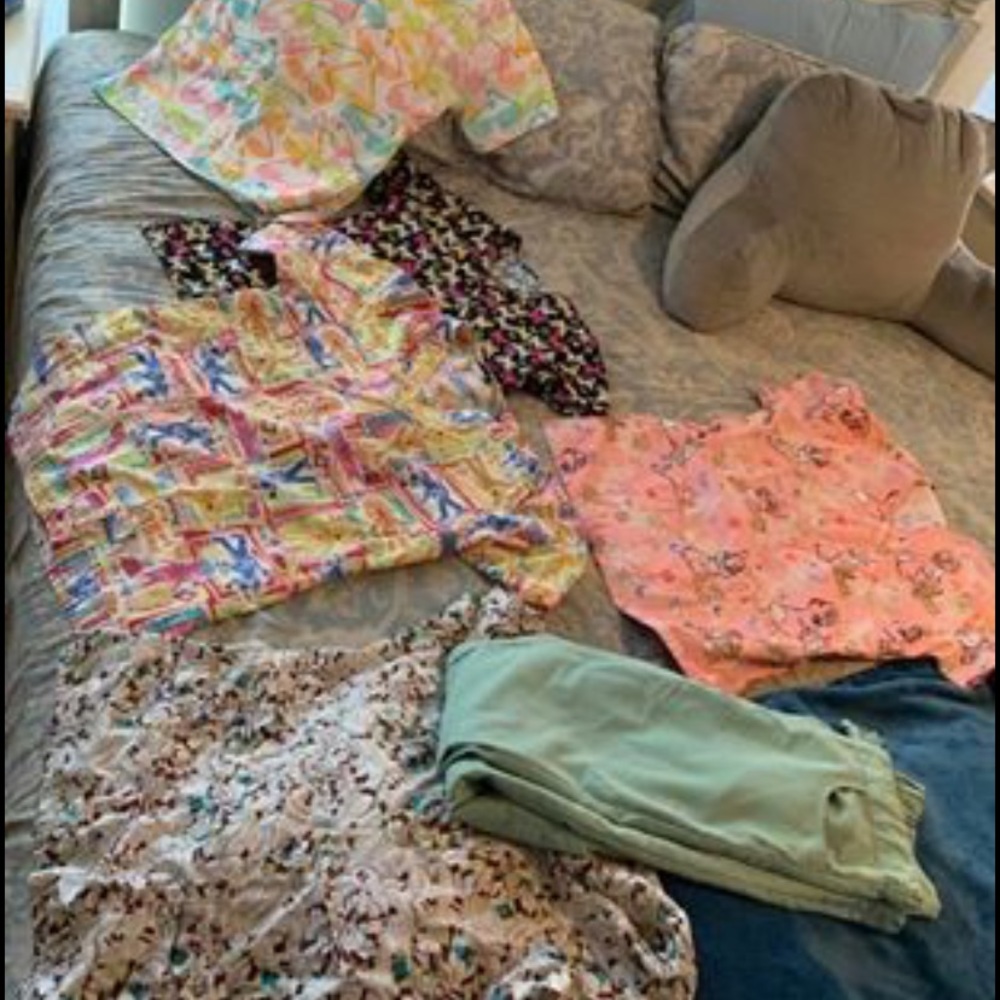 Scrub tops and pants